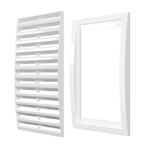 Решетка накладная ERA 2020РР 200х200 мм разъемная белая