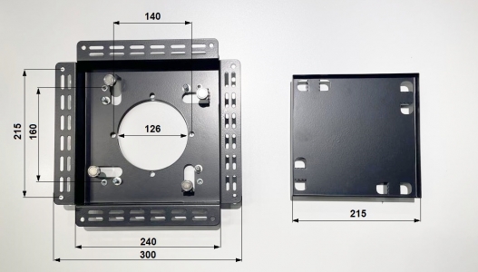 Теневой диффузор под плитку с вентилятором FoZa VD5 скрытого монтажа, под плитку