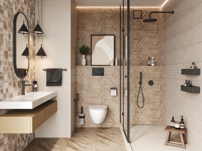 Теневой диффузор под плитку с вентилятором FoZa VD5 скрытого монтажа, под плитку